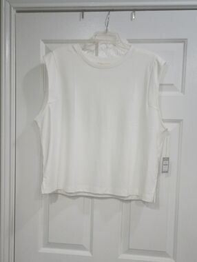 NWT Haven Well Within Organic Cotton White Tank XL